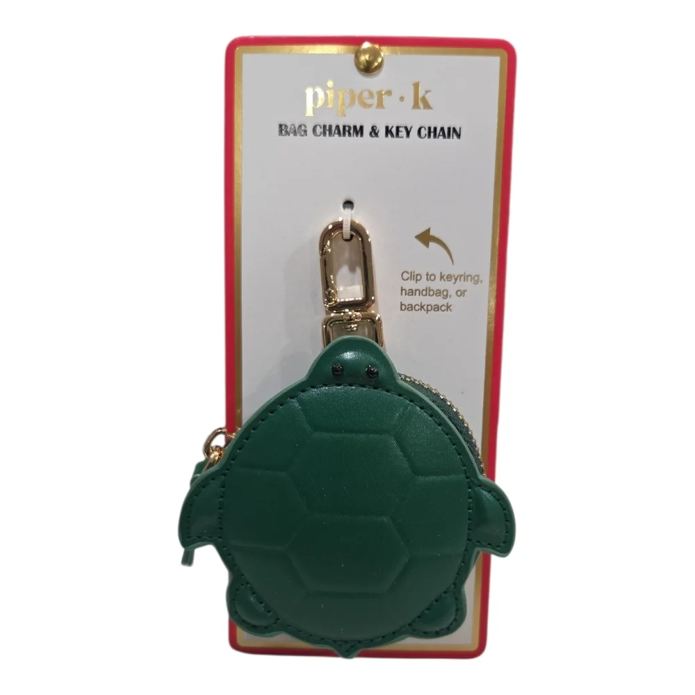 🐢▪️Piper K ▪️UK exclusive Green Turtle Key Chain Or Bag Charm With
